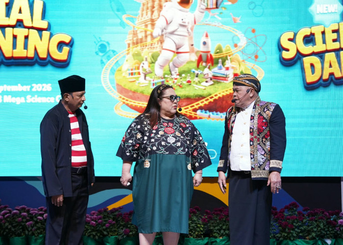 Nunung, Kadir, dan Kirun Hidupkan Area Srimulat di Mega Science Center Batu
