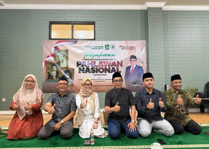 Fraksi PKB Kota Batu Tasyakuran atas Gelar Pahlawan Nasional Syaikhona Kholil, Gus Dur, dan Marsinah