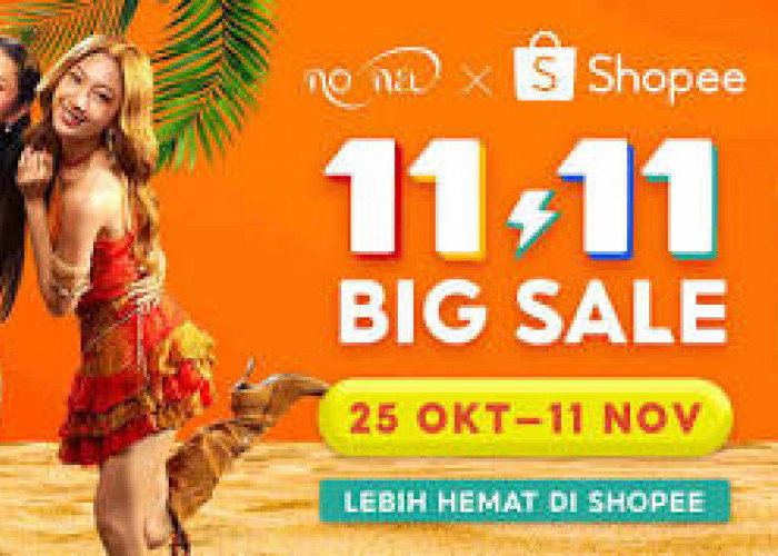 Shopee 11.11 Big Sale Gandeng No Na, Ada Promo Produk Rp11 Ribu