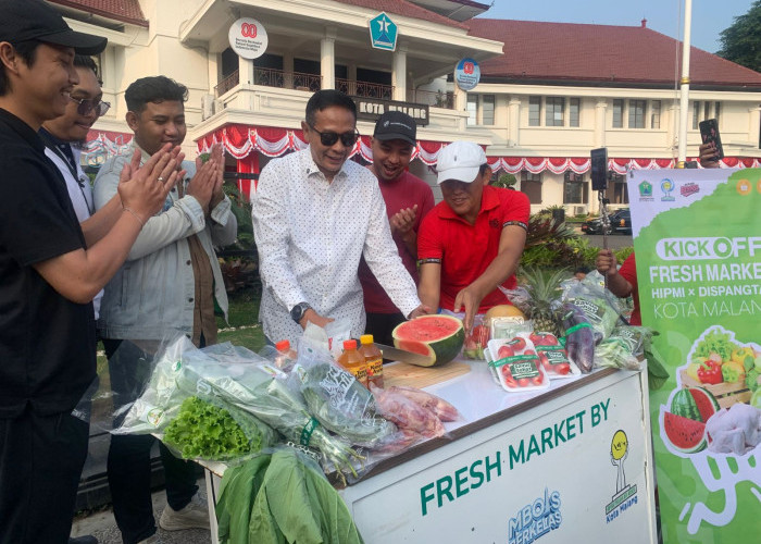Wali Kota Malang Resmikan HIPMI Fresh Market, Kolaborasi untuk Wujudkan Ketahanan Pangan Tingkat Lokal 