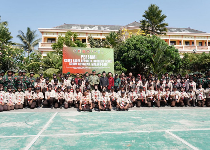Kodim 0818 Gelar Persami PKRI di Poncokusumo, 60 Siswa Dibina Jadi Generasi Berkarakter