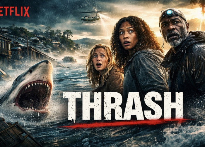 'Thrash' Jadi Film Nomor 1 di Netflix Indonesia, Angkat Teror Badai dan Serangan Hiu