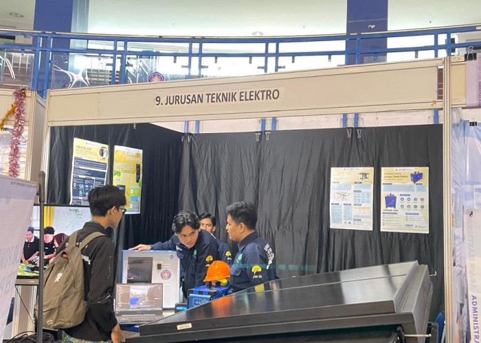Mahasiswa Unjuk Karya, Stan Teknik Elektro Semarakkan Polinema Expo 2026