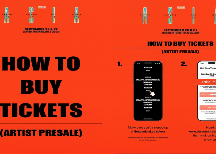 Artist Presale The Weekend Hari Ini Dibuka 10.00 WIB, Ini Link dan Cara Beli Tiket Konsernya 