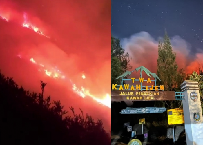 Karhutla Kawah Ijen Meluas, Jalur Pendakian Ditutup Total Mulai 4 September