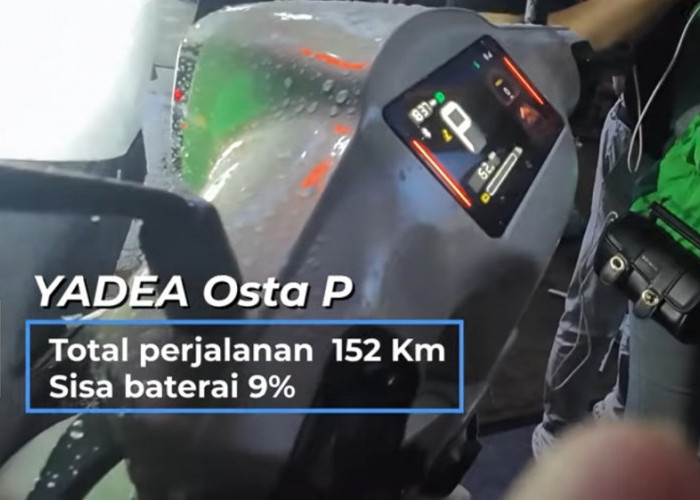 Yadea Osta Tempuh 152 Km Bandung-Bogor, Uji Jarak Tempuh Tanpa Buka Segel Baterai