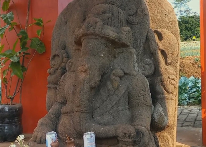 Arca Ganesha Klerek Kota Batu Konon Tak Bisa Dipindah, Ada Kisah Tapal Batas Kerajaan