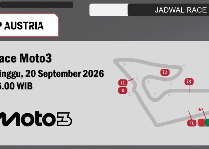 Jadwal Moto3 GP Austria 2026 Besok: Race Mulai Pukul 16.00 WIB, Veda Start P19