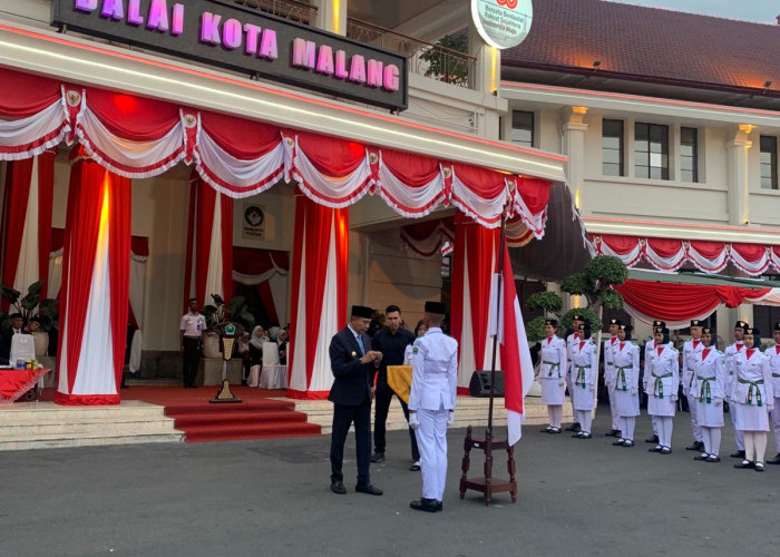 Wali Kota Malang Kukuhkan 76 Anggota Paskibraka, Siap Kibarkan Merah Putih di HUT RI ke-79