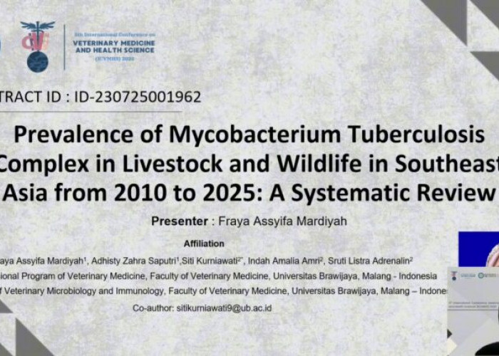 Mahasiswa FKH UB Terpilih jadi Best Oral Presenter dalam Konferensi Internasional 