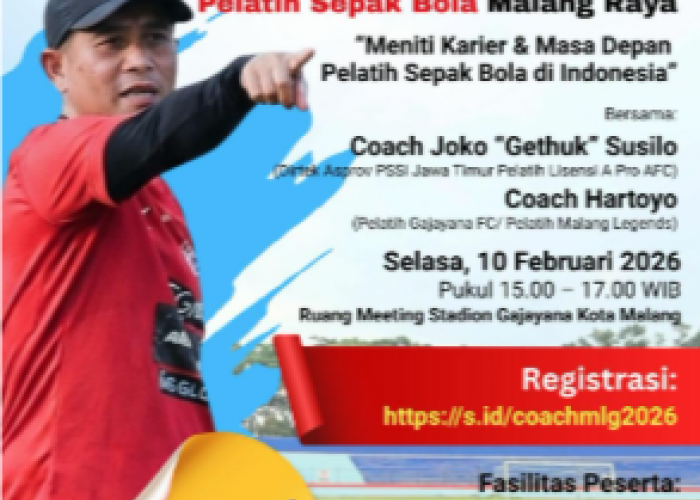 Sharing dan Refreshing Pelatih Sepak Bola Malang Raya