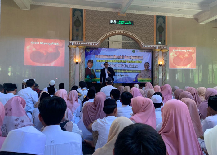Jelang Ujian, MIN 2 Kota Malang Perkuat Mental Siswa: Fokus Percaya Diri dan Kesiapan Spiritual