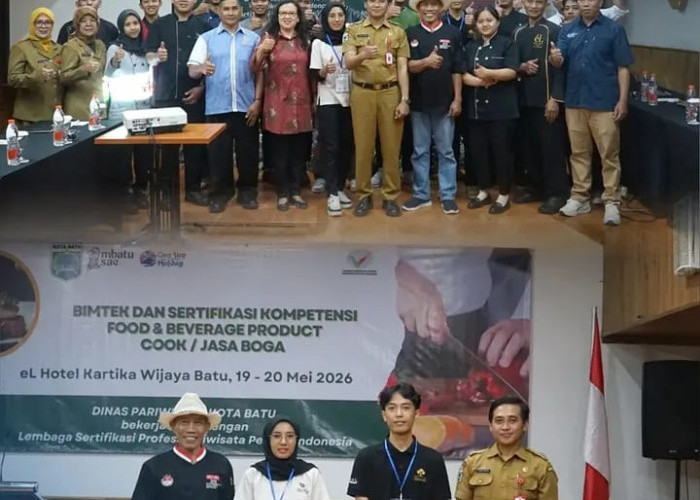 Tingkatkan Daya Saing SDM Pariwisata, Disparta Kota Batu Gelar Sertifikasi Kompetensi Jasa Boga