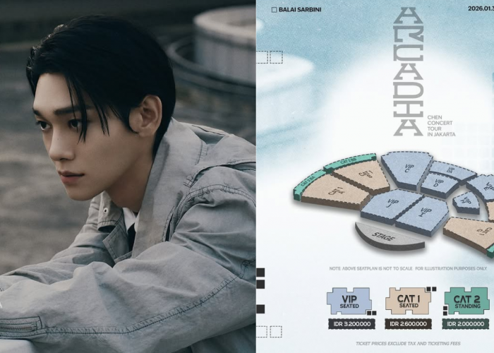 Chen Exo Konser di Jakarta Januari 2026, Ini Lokasi dan Harga Tiketnya, Termurah Rp2 Juta