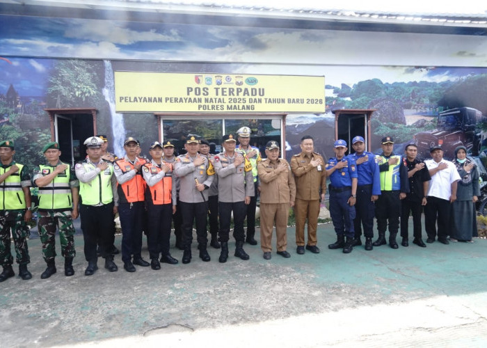 Pantau Pos Karanglo, Kapolda Jatim dan Bupati Malang Pastikan Pengamanan Nataru di Malang Raya Kondusif