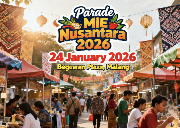 Ratusan Varian Mie Siap Disajikan, Parade Mie Nusantara 2026 Akan Cetak Rekor MURI di Malang