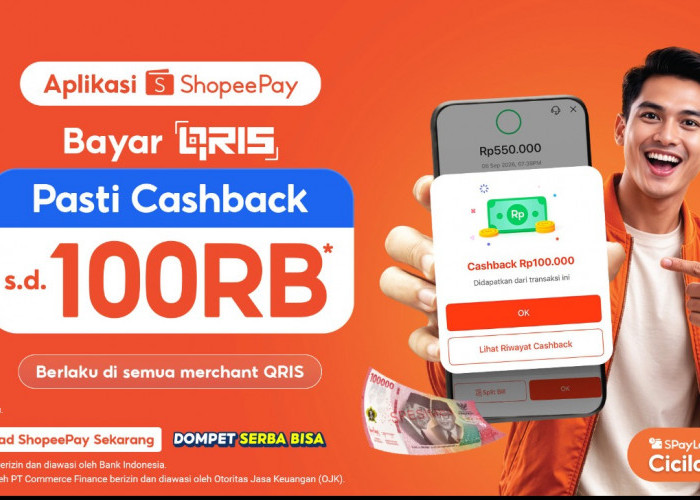 Cashback ShopeePay hingga Rp100.000 saat Bayar QRIS, Ini Cara Mendapatkannya