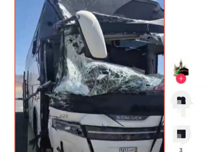 10 Jemaah Haji Probolinggo Luka usai Bus Rombogan Mereka Kecelakaan di Jabal Magnet, Madinah