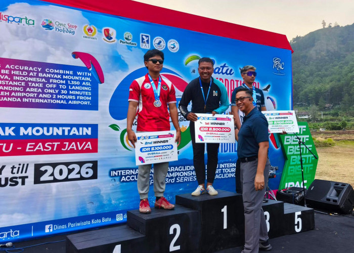 Sapu Bersih, Atlet Paralayang Kota Batu Juara Umum IPAC 2026 Seri 3