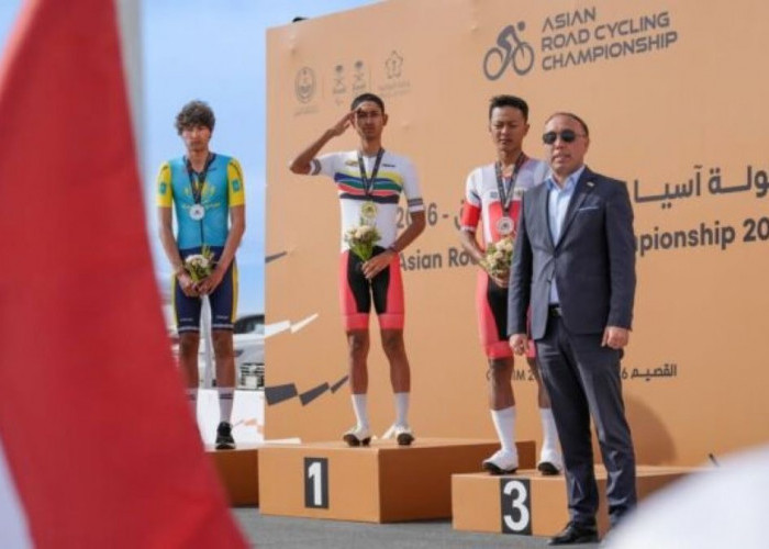 Syelhan Nurrahmat Raih Emas Asian Road Cycling Championship 2026 di Arab Saudi