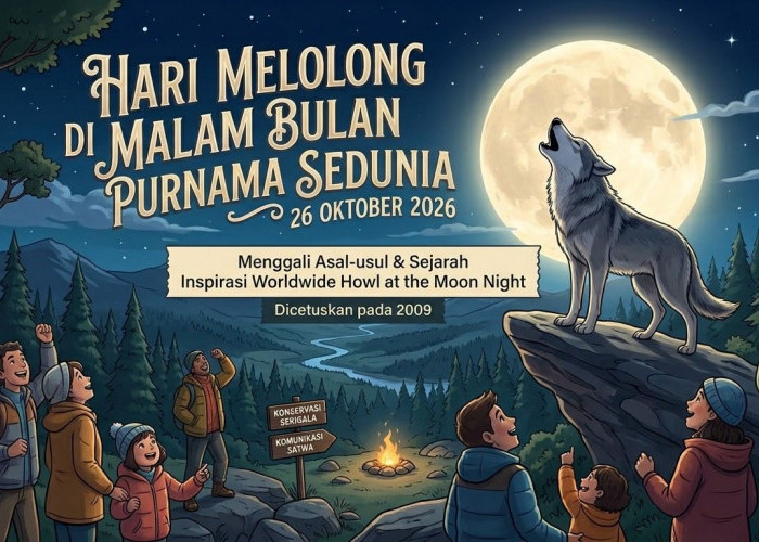 Hari Melolong di Malam Bulan Sedunia 26 Oktober, Ini Sejarah dan Fakta di Balik Lolongan Serigala