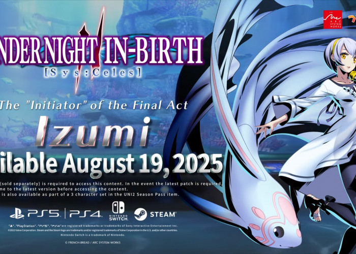 Izumi Dipastikan Akan Hadir Sebagai Karakter DLC Ekslusif Ketiga di UNI2 pada 19 Agustus