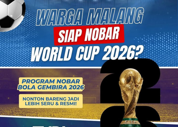 Sambut Piala Dunia 2026, Warga Malang Diajak Nobar Resmi lewat Program 'Bola Gembira'