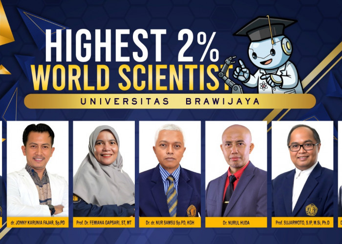 7 Ilmuwan UB Masuk Top 2% Researchers 2026, Bertambah 40% dari Tahun Lalu