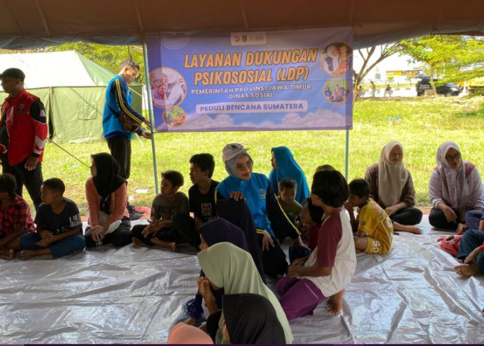 Cerita Tagana Jatim di Pos Pengungsi Pidie Jaya: Mendongeng, Bermain, Sharing untuk Pulihkan Emosional-Mental