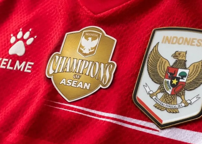 RESMI! Kelme Rilis Jersey Juara Timnas Indonesia, Patch Emas Champions of ASEAN Jadi Sorotan