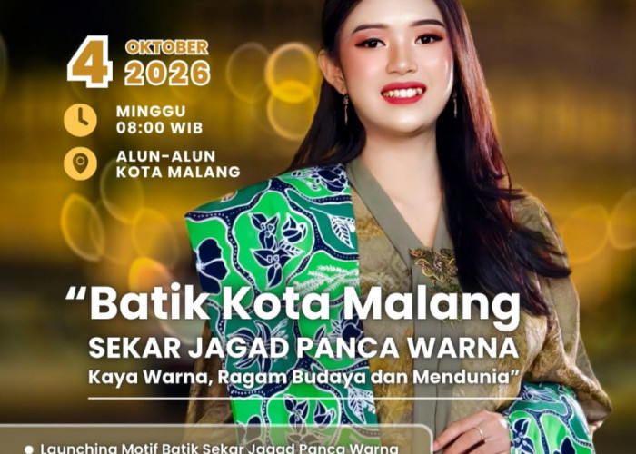 Festival Batik Kota Malang 2026, Sekar Jagad Panca Warna Siap Diluncurkan 4 Oktober