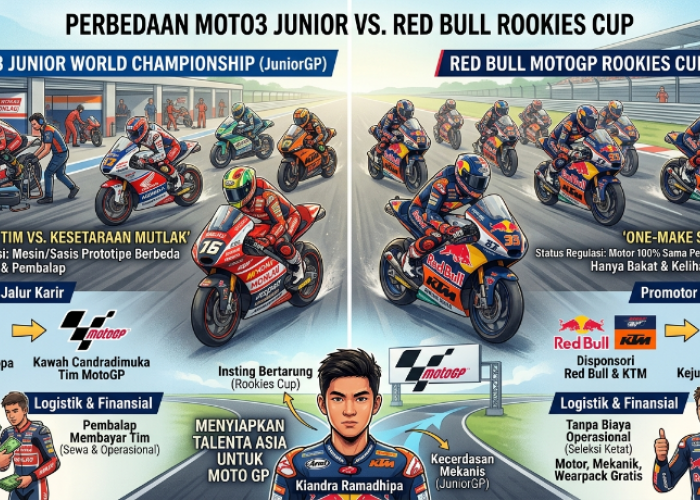 Kiandra Ramadhipa Tembus 4 Besar Moto3 Junior 2026, Ini Bedanya JuniorGP dan Red Bull Rookies Cup