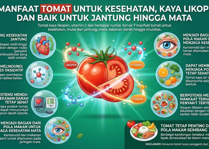 7 Manfaat Tomat untuk Kesehatan, Kaya Likopen dan Baik untuk Jantung hingga Mata