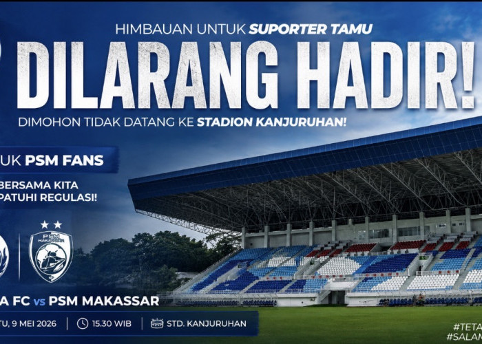 Aremania Ingatkan Suporter PSM Dilarang Hadir di Kanjuruhan, Singo Edan Siap Terkam PSM Makassar
