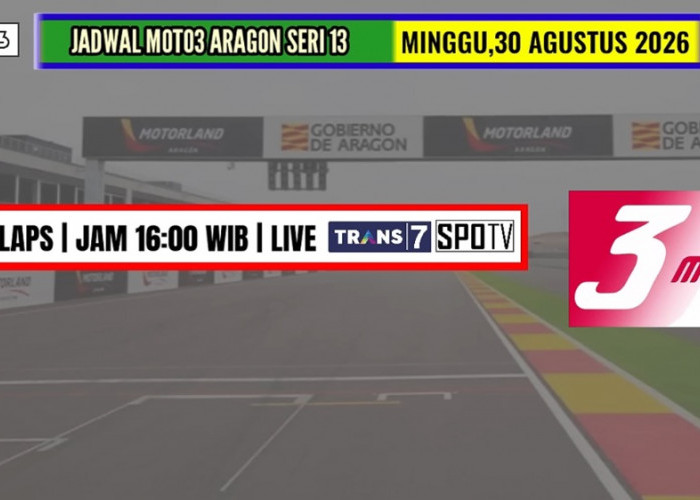 Jadwal Moto3 Setelah Inggris 2026: Aragon Jadi Seri Berikutnya, Cek Tanggalnya