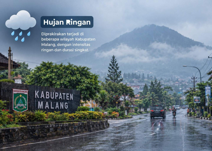 Cuaca Kabupaten Malang Hari Ini 6 September, Poncokusumo 13 Derajat hingga Ampelgading Hujan