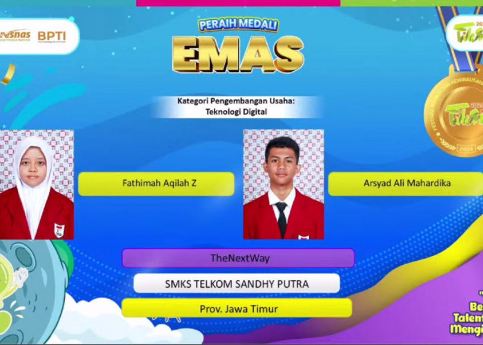 SMK Telkom Sandhy Putra Malang Raih Emas di FIKSI Nasional 2024, Inovasi Muda Bersinar!