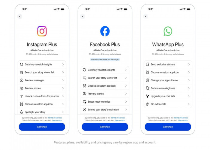 Meta One Resmi Meluncur, Paket Instagram hingga WhatsApp Mulai Rp52 Ribuan per Bulan