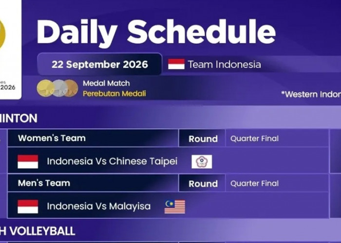 Tim Putra Indonesia Asian Games 2026 Hadapi Malaysia di 8 Besar, Ini Jadwalnya