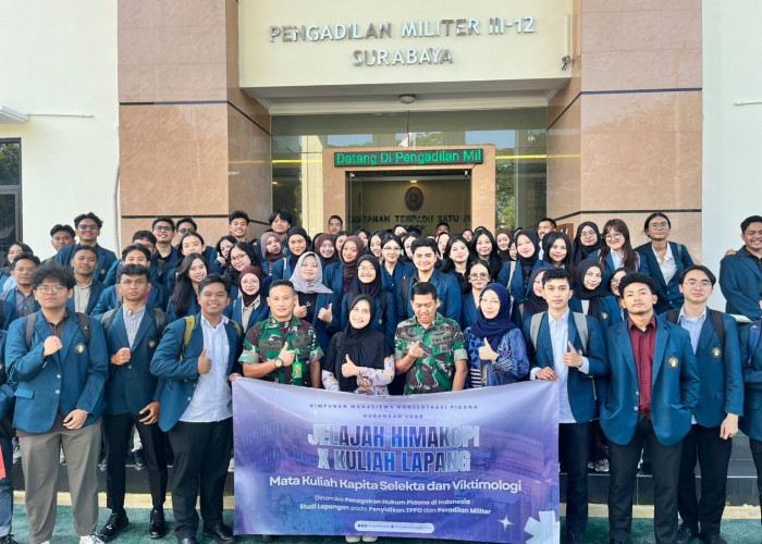 Mahasiswa FH UB Belajar Langsung Penanganan TPPO di Polda Jatim dan Peradilan Militer Surabaya