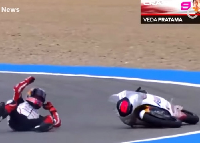 Veda Ega Pratama Crash di Q2 Moto3 Jerez 2026, Start P17 Tapi Tetap Bikin KTM Kepincut
