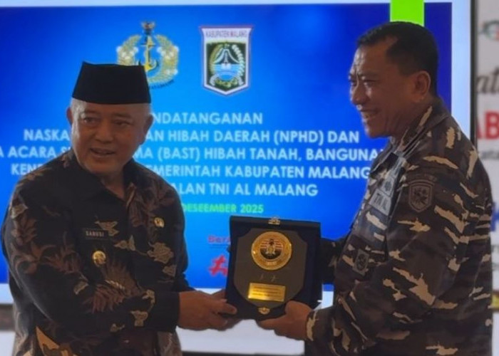 Bupati Malang Teken Hibah Tanah, Bangunan, dan Mobil kepada Pangkalan TNI AL Malang
