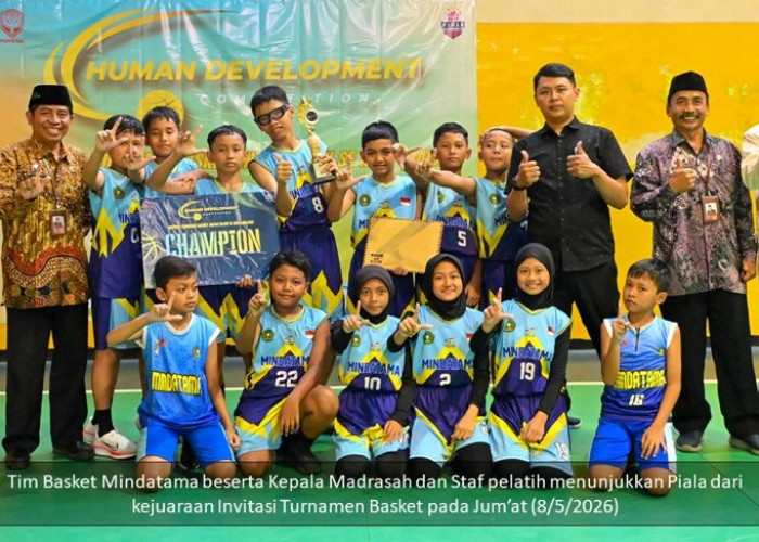 Tim Basket MIN 2 Kota Malang Juara Turnamen Basket SD/MI Se-Kota Malang