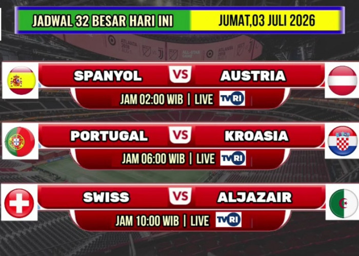 Portugal vs Kroasia Jadi Sorotan! Tiga Duel Penentu Babak 16 Besar Piala Dunia 2026 Digelar Jumat