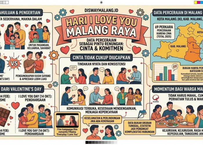 Hari I Love You 2026, Ada 69 Perkara Perceraian karena Zina di Malang Raya