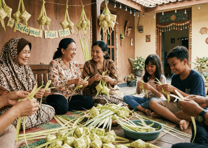 Merawat Tradisi Luhur, Ini Cara Mudah Menganyam Ketupat Lebaran Sendiri di Rumah