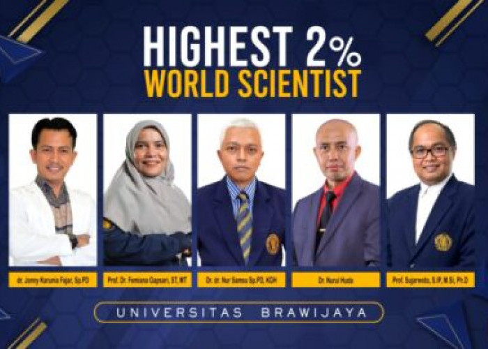 Lima Ilmuwan UB Masuk Jajaran Daftar Peneliti Terbaik Sedunia