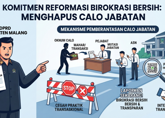 Komitmen Reformasi Birokrasi Bersih, DPRD Kabupaten Malang Desak Sekda Awasi Potensi Praktik Calo Mutasi Jabat