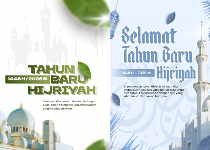Sambut 1 Muharram 1448 H dengan Desain Estetik, Ini 30 Kartu Ucapan Tahun Baru Islam 2026 Terbaru