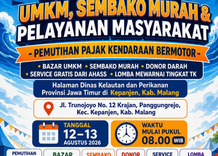 Festival UMKM dan Sembako Murah Digelar di Kepanjen 12–13 Agustus, Ada 6 Layanan untuk Warga